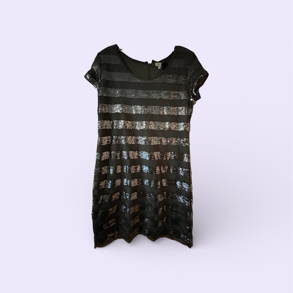 Delicates Black Sequin Mini Dress